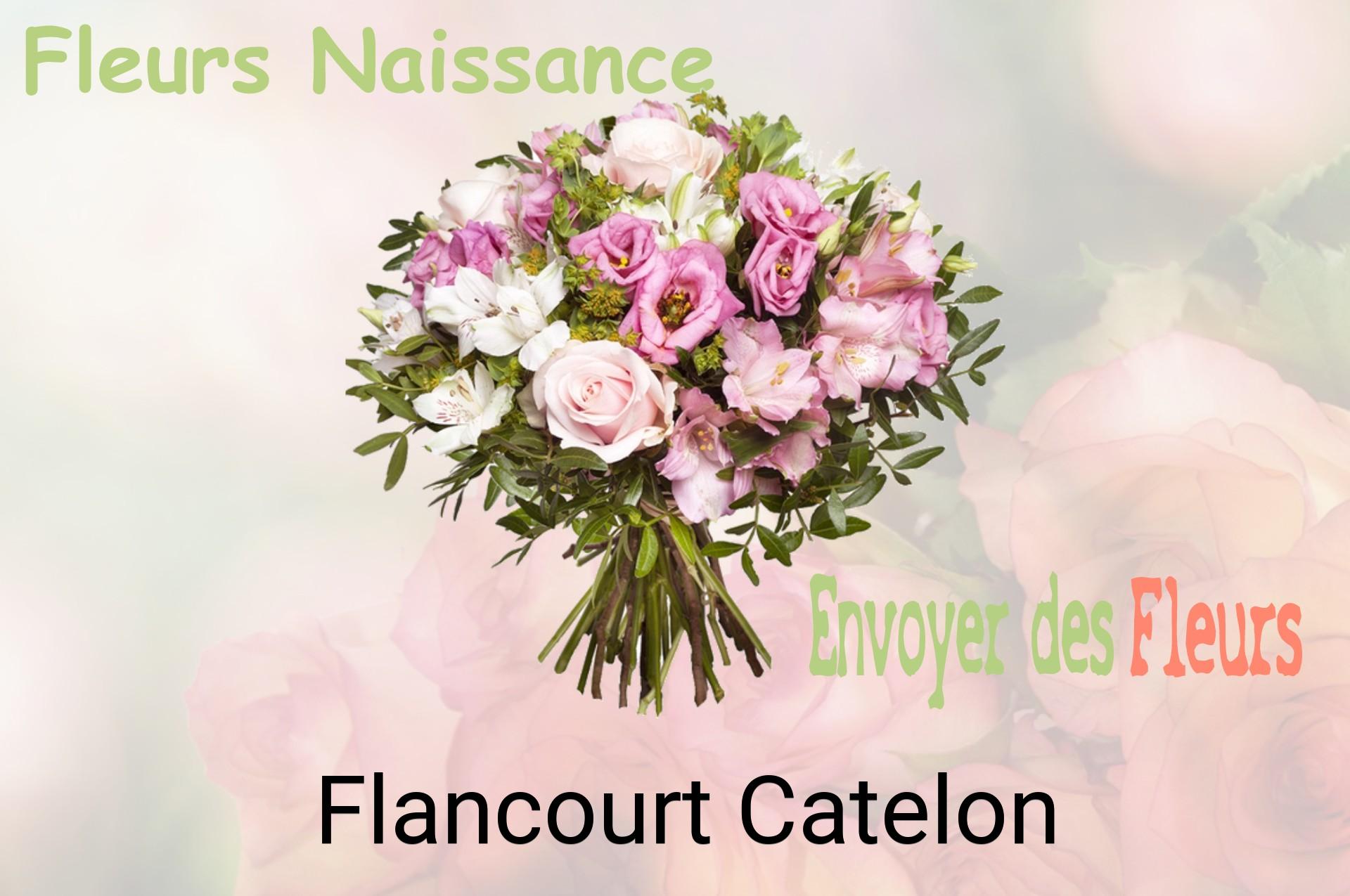 Bouquet de fleurs de naissance livré à Flancourt-Catelon